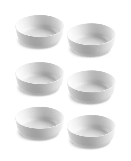 Набор мисок Abode Homewares Edge Matte, 6 шт., белые