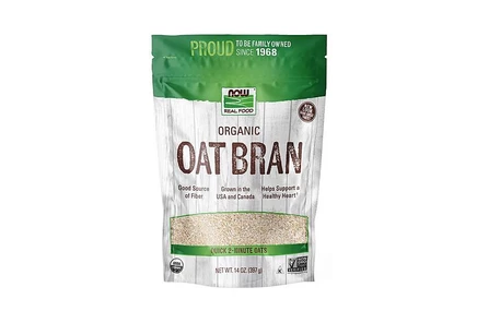 Отруби овсяные NOW Foods Oat Bran, 397 г, белая