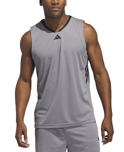 мужская майка adidas с графическим логотипом Bball gray/black
