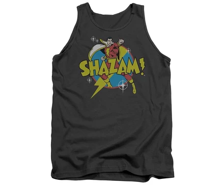 Мужская майка DC Shazam с принтом Power Bolt, антрацитовая