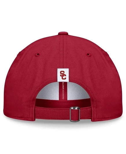 Мужская шляпа с регулируемой посадкой Top of the World белого цвета/Cardinal USC Trojans Heritage Weston white, cardinal