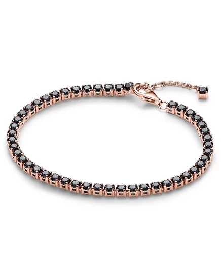 Браслет Pandora Timeless Black, позолота 14K, розовый
