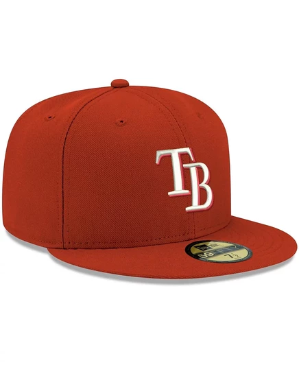 Мужская кепка New Era 59FIFTY Tampa Bay Rays, красно-белая