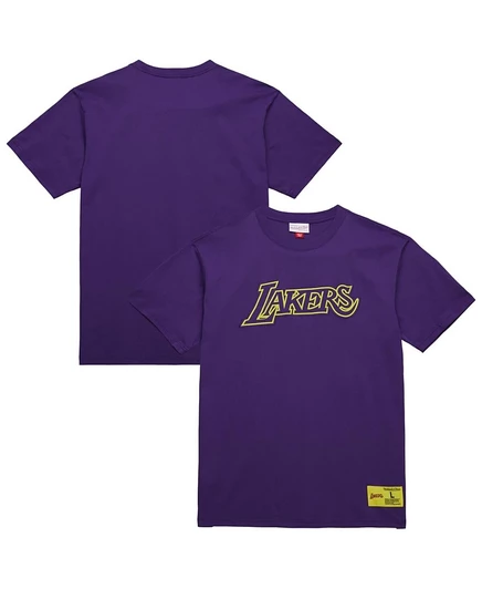 Мужская футболка Mitchell & Ness Lakers, фиолетовая