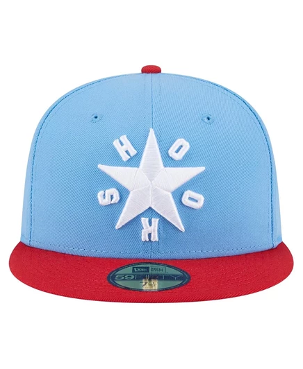 Мужская светло-голубая шляпа New Era из коллекции Corpus Christi Hooks Authentic Collection 59, приталенная по фигуре. light blue