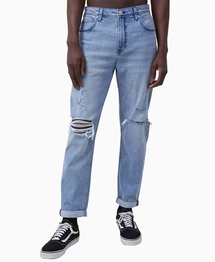 Мужские джинсы Cotton On свободные зауженные, синие