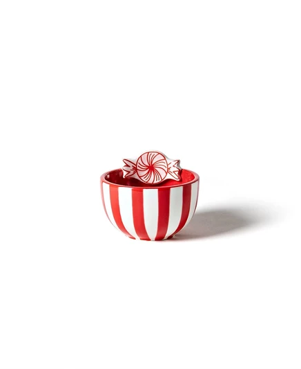 Декоративная миска happy everything peppermint, красная
