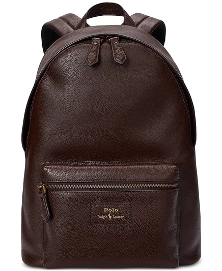 Мужской рюкзак из натуральной кожи Polo Ralph Lauren