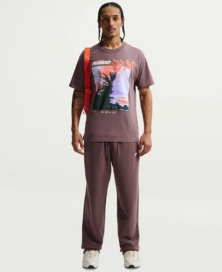 Мужские спортивные брюки Nike Club из флиса, фиолетовые