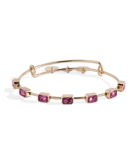 Женский браслет Alex and Ani с кристаллами, золотистый