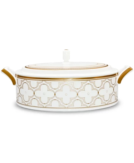 Фарфоровый салатник Noritake Trefolio Gold 2 л, золотой