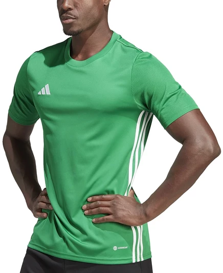 Мужская голубая приталенная футболка Adidas Tabela 23 Performance  green