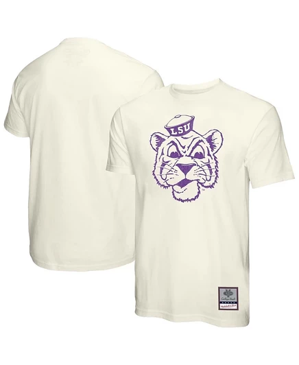 Мужская футболка Mitchell & Ness LSU Tigers винтажная, кремовая
