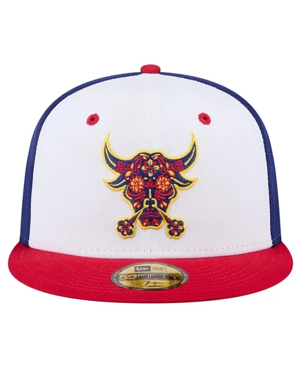 Мужская кепка New Era Royal/Red Durham Bulls Copa de la Diversion  white, red
