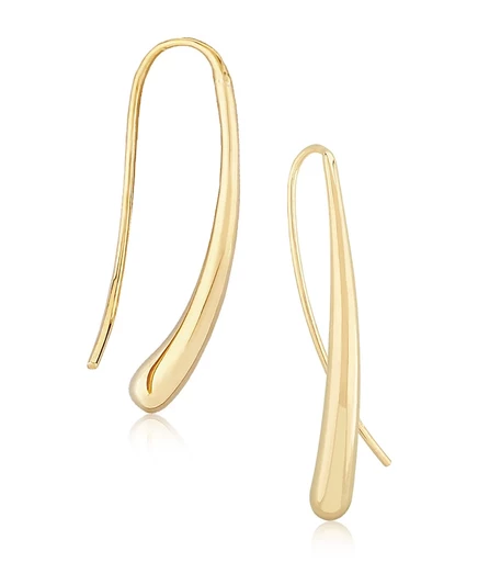 Женские серьги-подвески Macy's, капля, золото 14 карат