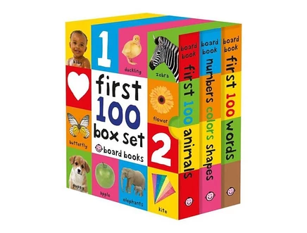 Набор из 3 книг Roger Priddy «First 100», твердый переплет
