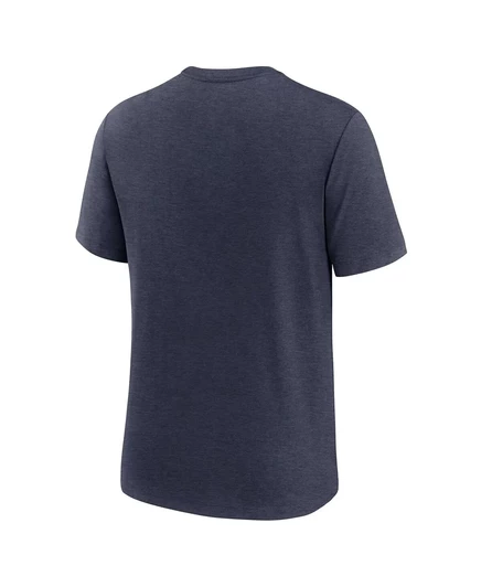 Мужская футболка Nike Heather Navy West Virginia Mountaineers Blitz Evergreen Legacy Primary Tri-Blend от Nike. heather navy