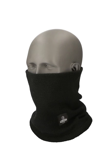 Мужская трикотажная гетра RefrigiWear для шеи - теплая зимняя грелка для шеи в холодную погоду black