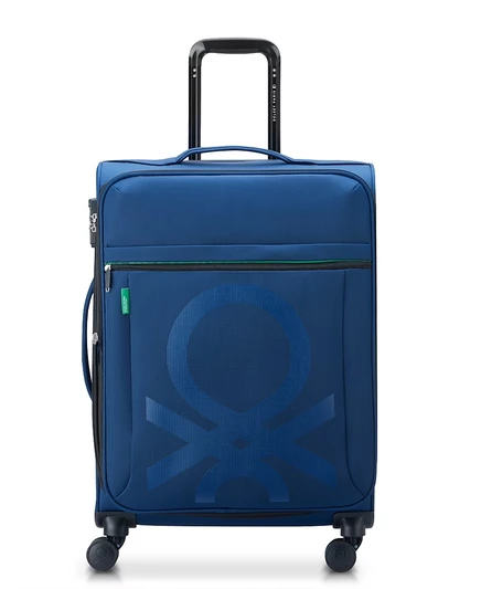 Чемодан Delsey Color Block 23″ на колесах, синий