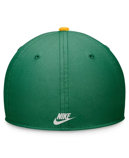 Мужская кепка Nike из коллекции Oakland Athletics Cooperstown, зеленая Rewind Swooshflex Performance Hat pngrnunigd