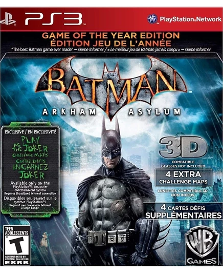 Игра для PlayStation 3 Warner Bros. Batman: Arkham Asylum — Game of the Year, многоцветная