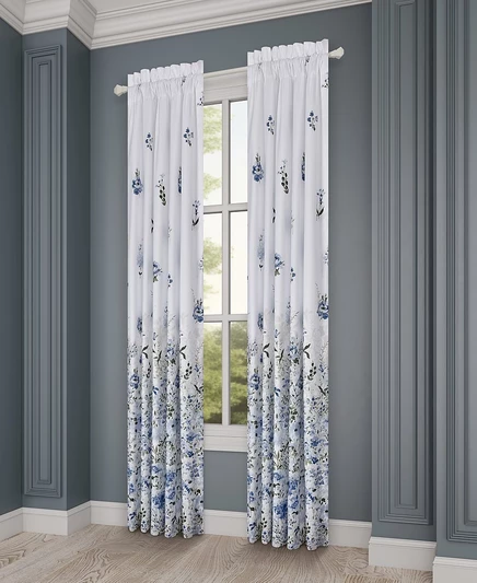 Шторы-панели Royal Court Kourtney 41″×84″, синие