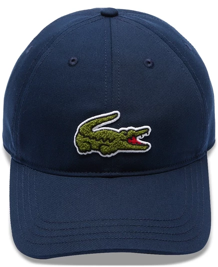 Мужская кепка Lacoste с логотипом крокодила, синяя