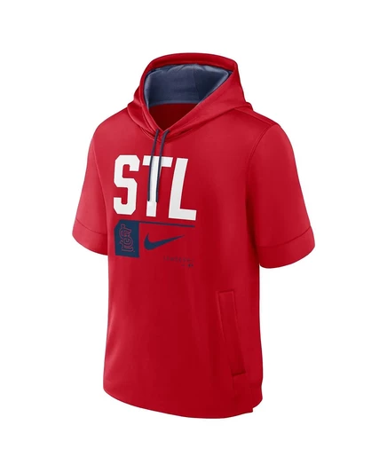 Мужская толстовка-пуловер с коротким рукавом Nike Red St. Louis Cardinals Tri Code Lockup red