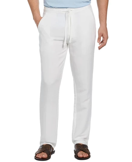 Мужские брюки Cubavera Big & Tall из льняной смеси с завязками на подкладке white