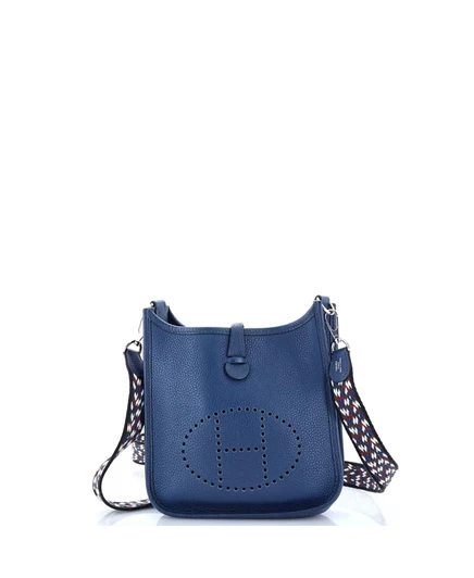 Женская сумка Hermès Evelyne TPM Gen III Maurice, синяя