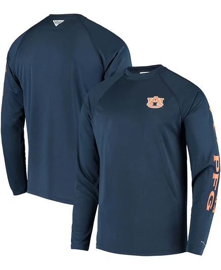 Мужская футболка Columbia PFG Auburn Tigers, синяя