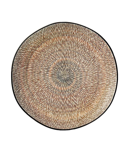 Набор столовых тарелок Tableau Spiral Sketch, 4 шт., черные