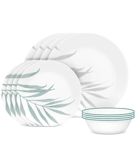 Набор посуды Corelle Solar Print, 12 предметов на 4, белый