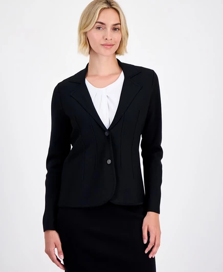 Женский трикотажный жакет Anne Klein, чёрный