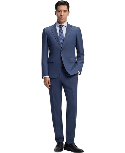 Мужской костюм Hugo Boss BOSS, 2 предм., узкий, синий