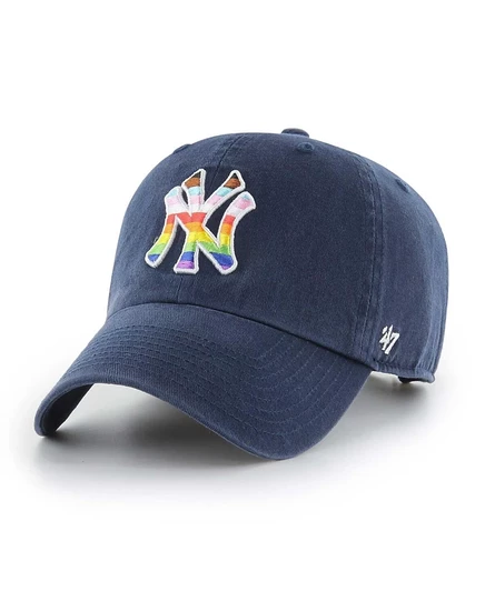 Мужская бейсболка 47 Brand New York Yankees Pride, синяя