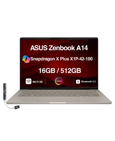 Ноутбук ASUS Zenbook A14 14″ OLED, 16 ГБ, 512 ГБ