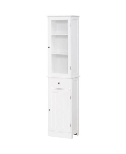 Шкаф-пенал для ванной kleankin 40×27×171 см, белый