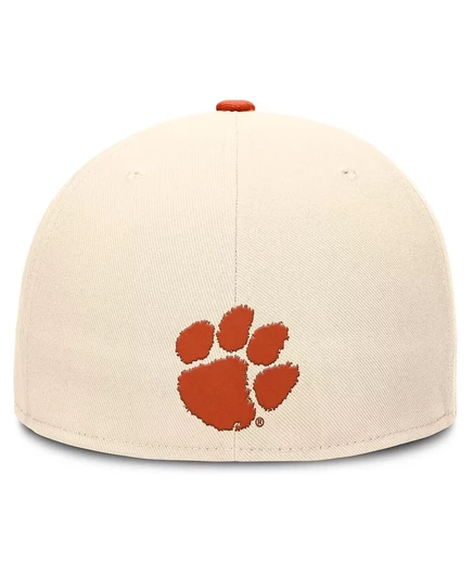 Мужская приталенная шляпа Nike Natural Clemson Tigers Prime Time True Performance из натуральной кожи natural