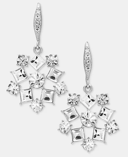 Женские серьги Givenchy с кристаллами, белые