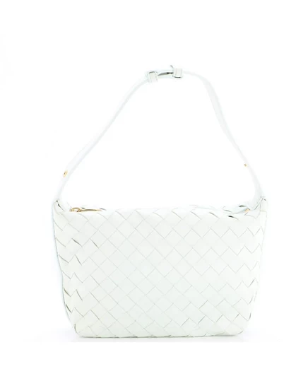 Женская сумка Pre-Owned Bottega Veneta Mini Wallace Intrecciato, зеленая
