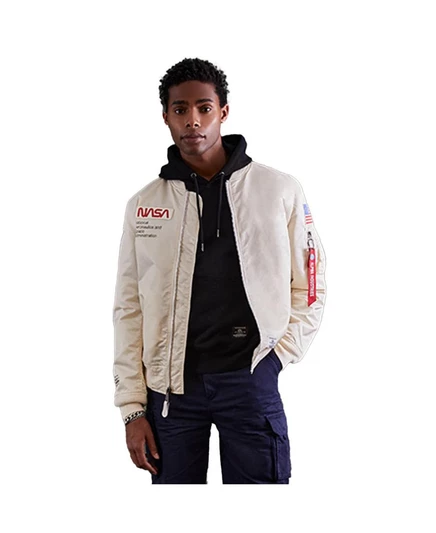 Мужская летная куртка L-2B Nasa Gen II off white