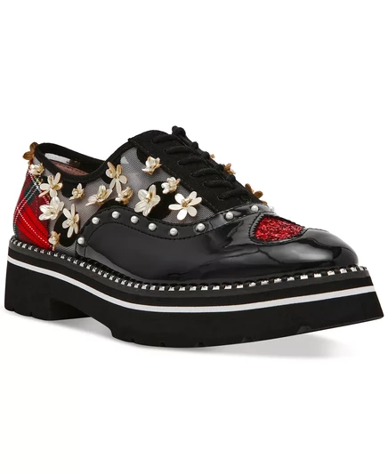  Женские оксфордские мокасины Skyyla black multi