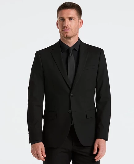 Мужской пиджак Perry Ellis Dobby Louis облегающий, черный