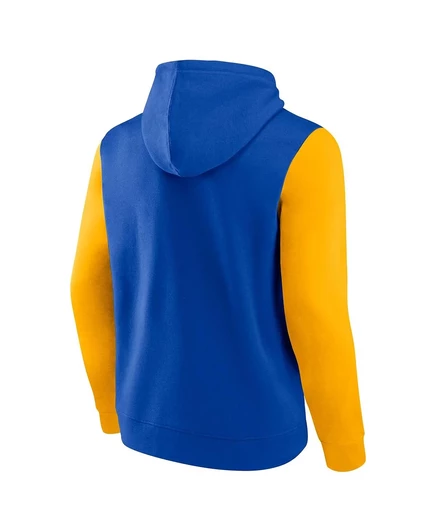 Мужская толстовка-пуловер Fanatics Royal/Gold Los Angeles Rams Outline с капюшоном royal, gold