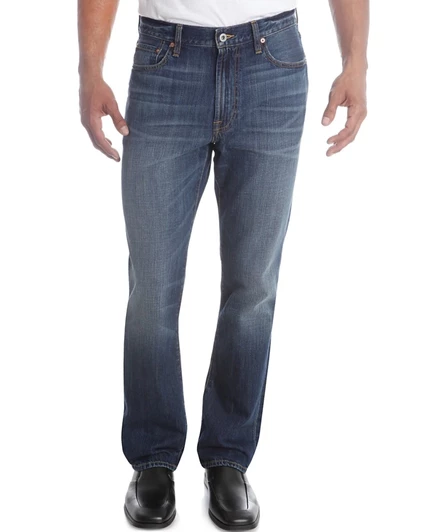 Мужские джинсы Lucky Brand 181 Relaxed Straight, синий