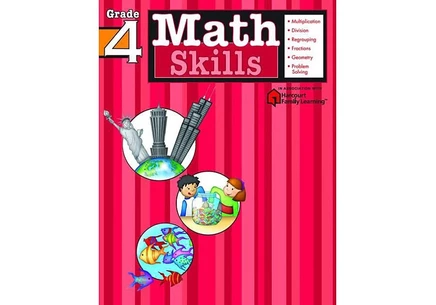 Рабочая тетрадь Flash Kids «Math Skills. Grade 4», 128 стр.