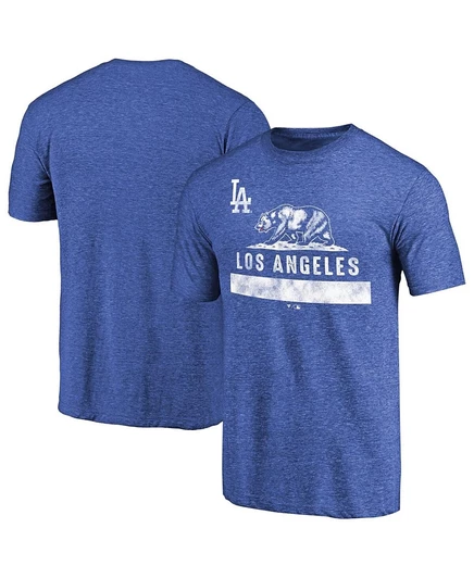 Мужская футболка Fanatics Los Angeles Dodgers LA Bear, синяя