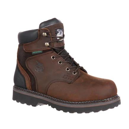 Мужские рабочие ботинки Georgia Boot Brookville со стальным носком, коричневые