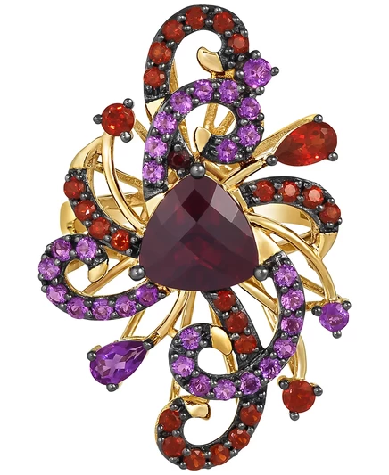 Комплект Le Vian Crazy, гранат и аметист, 14K золото